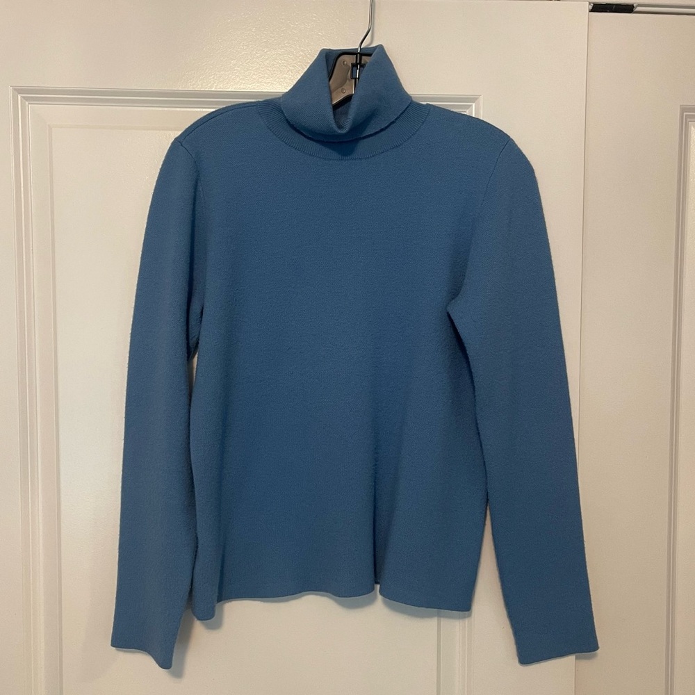 Ann Taylor Cerulean Blue Turtleneck Sweater